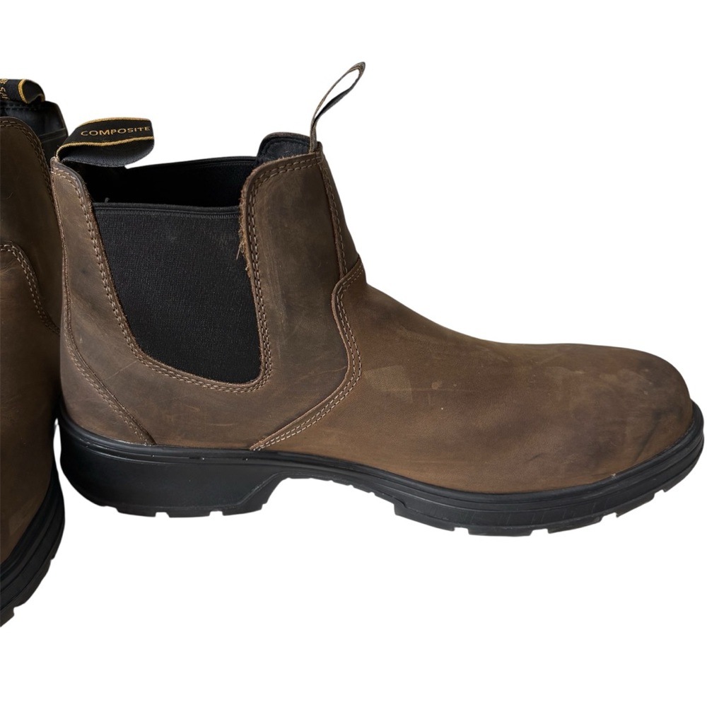 Timberland Men's Nashoba Casual Composite Toe Work Shoe‎ Boot Brown Leather 11 - Picture 6 of 13